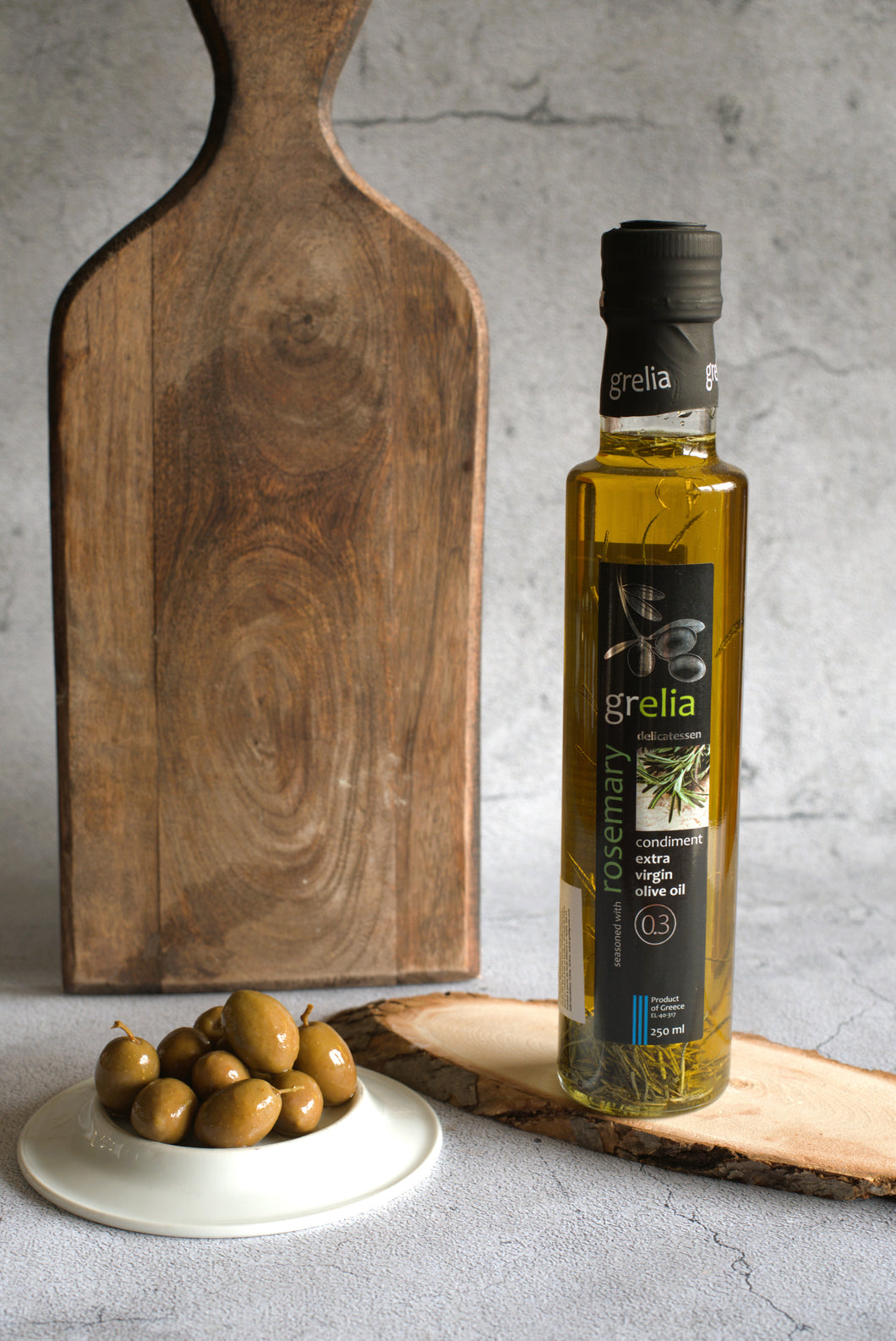 Huile d'olive extra vierge au romarin (250ml)