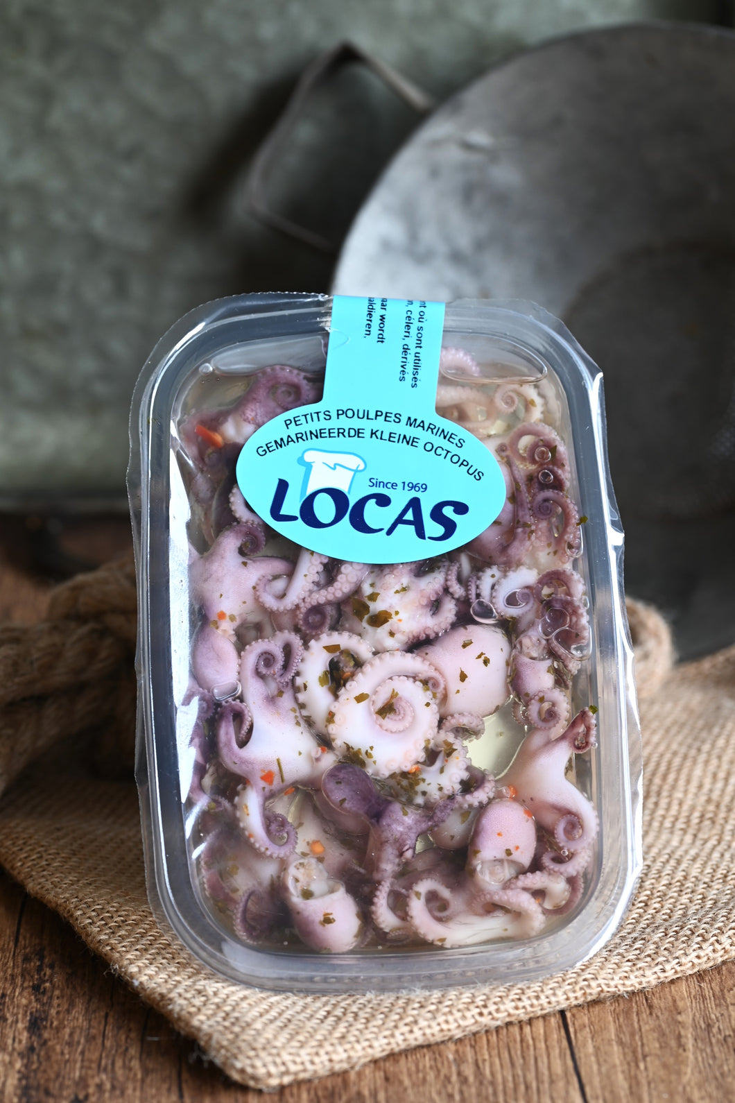 Petits poulpes marinés (200g)