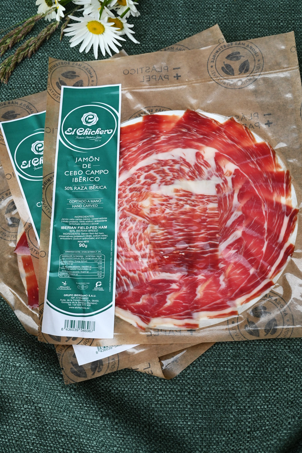 Jambon ibérique cebo 50% (90G)