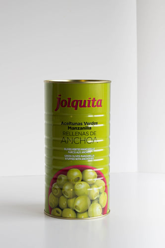 JOLQUITA - Olives vertes Manzanilla farcis aux anchois (600g) - Les produits du soleil