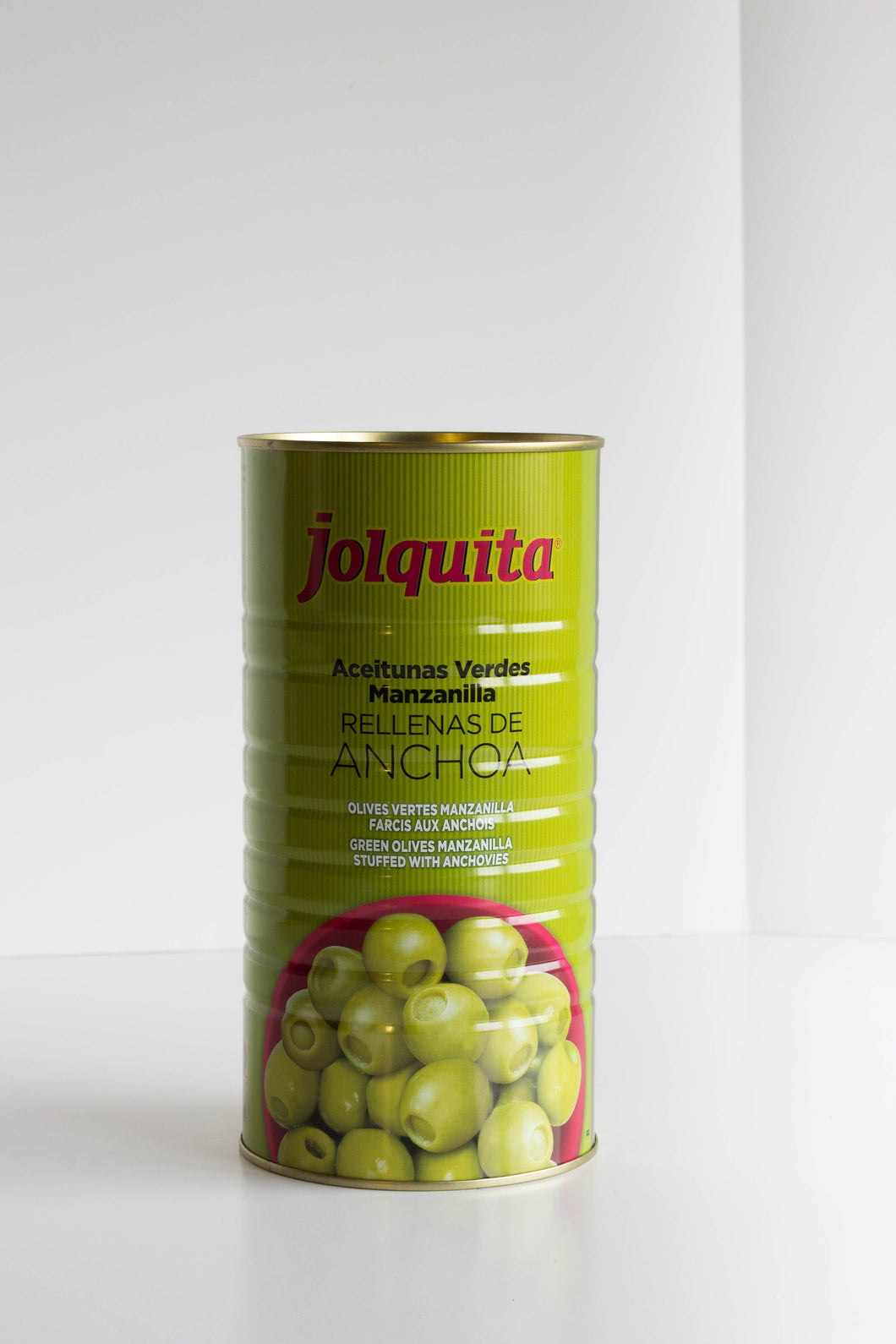 JOLQUITA - Olives vertes Manzanilla farcis aux anchois (600g) - Les produits du soleil