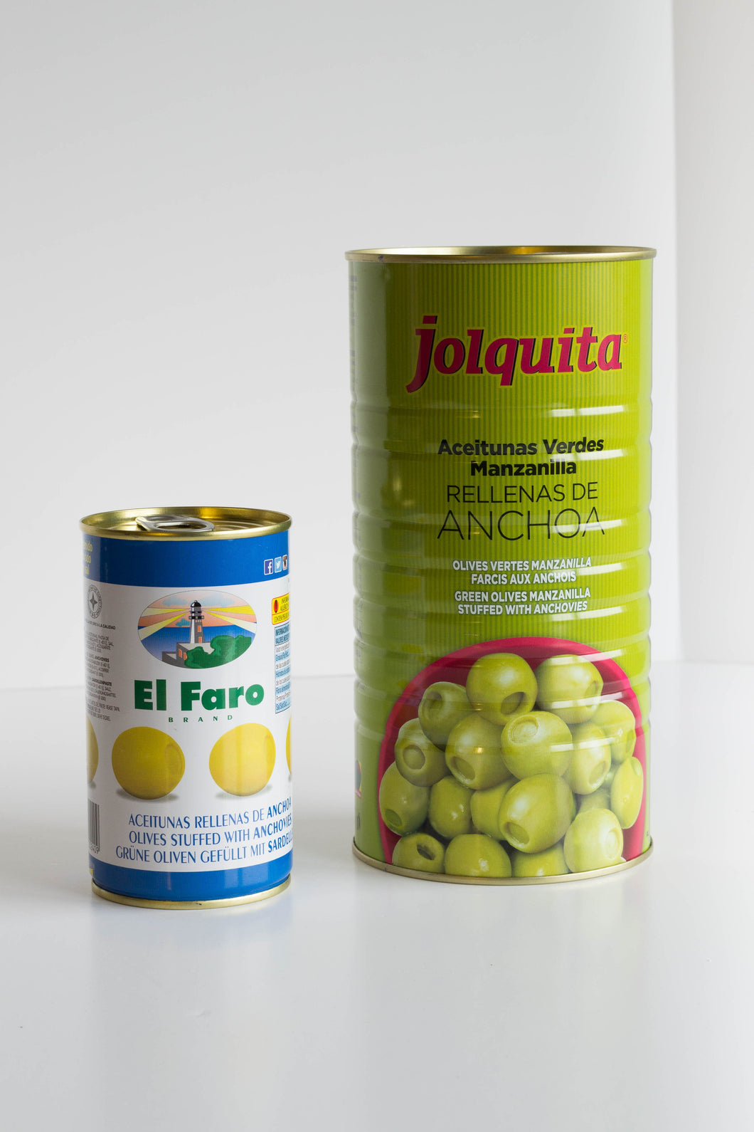 EL FARO - Olives farcies aux anchois (350g) - Les produits du soleil