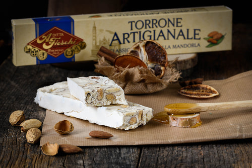 ADITTA FIESCHI - Torrone artisanal (nougat) classique aux amandes friable - Les produits du soleil