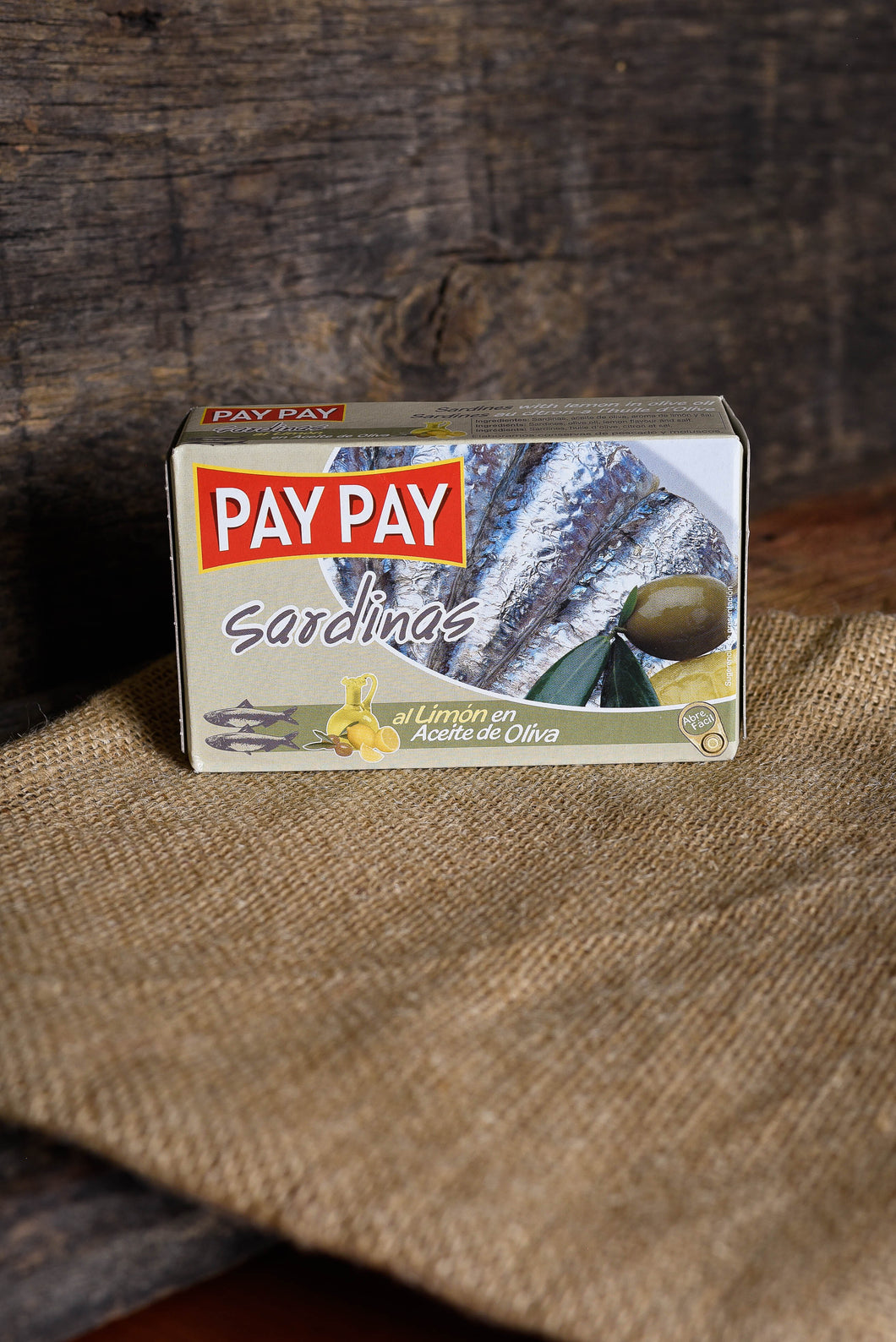 PAY PAY - Sardines au citron et huile d'olive (120g) - Les produits du soleil