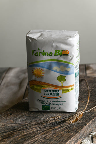 MOLINO GRASSI - Farine de blé BIOLOGIQUE (1kg) - Les produits du soleil