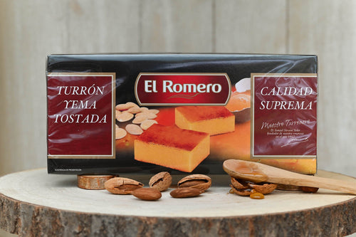EL ROMERO - Turrón (nougat) yema tostada (300g) - Les produits du soleil