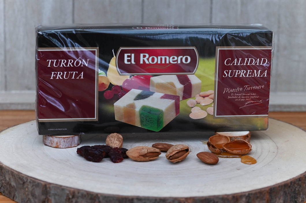 EL ROMERO - Turrón (nougat) aux fruits (300g) - Les produits du soleil