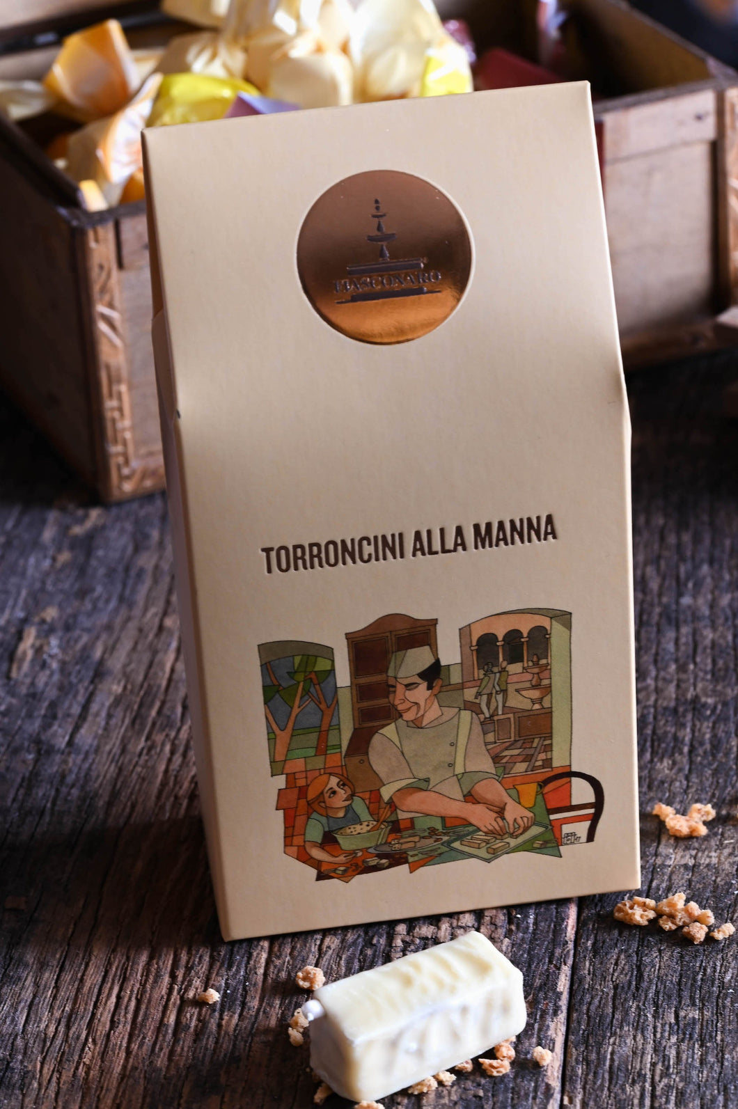 FIASCONARO - Torroncini (nougat) alla Manna (120g) - Les produits du soleil