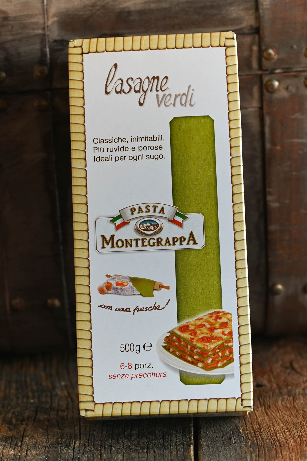 MONTEGRAPPA - Lasagne à l'oeuf et épinards (500gr) - Les produits du soleil